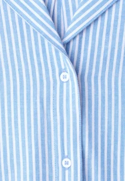 Dropped Shoulder Bluse mit Bowling-Kragen