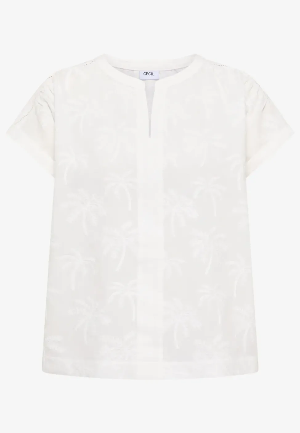 Dropped Shoulder Bluse mit Embroidery