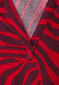 Dropped Shoulder Bluse mit Print