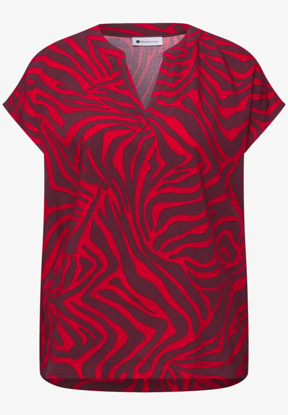 Dropped Shoulder Bluse mit Print