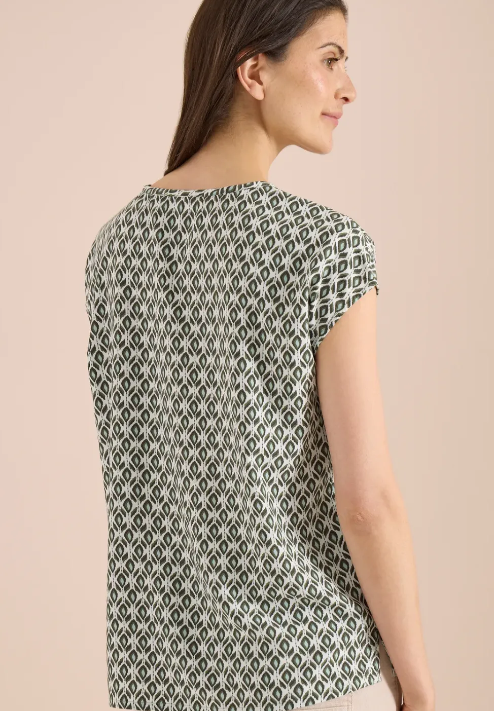 Dropped Shoulder Bluse mit Rundhals