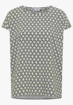 Dropped Shoulder Bluse mit Rundhals