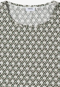 Dropped Shoulder Bluse mit Rundhals