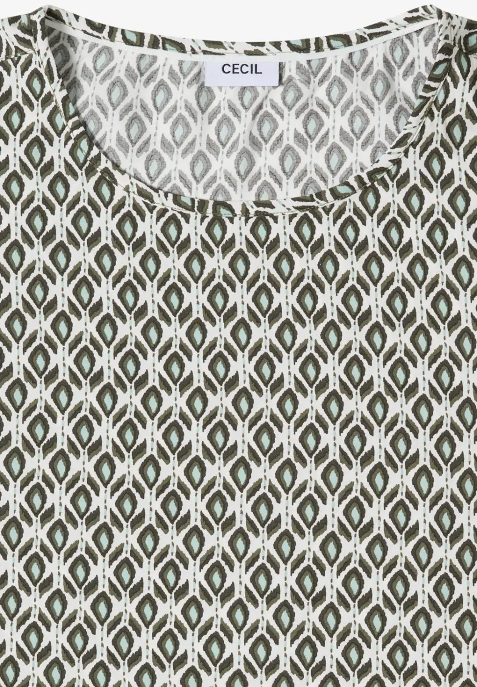 Dropped Shoulder Bluse mit Rundhals
