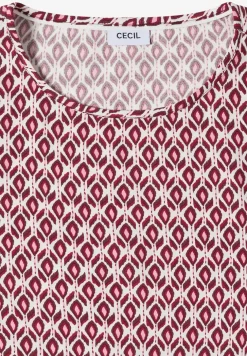Dropped Shoulder Bluse mit Rundhals