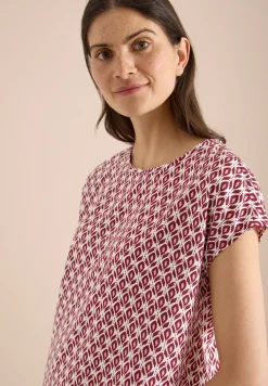 Dropped Shoulder Bluse mit Rundhals