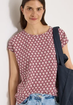 Dropped Shoulder Bluse mit Rundhals