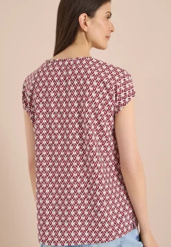 Dropped Shoulder Bluse mit Rundhals