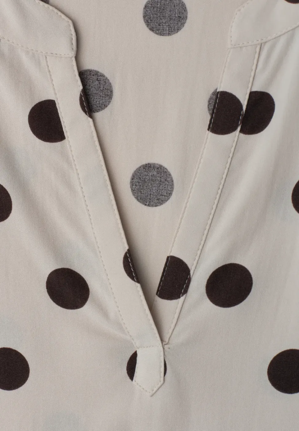 Dropped Shoulder Bluse mit Split Neck