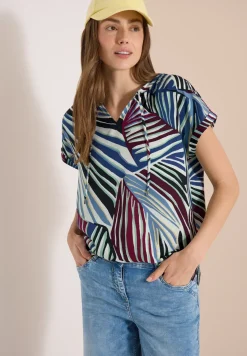 Dropped Shoulder Bluse mit Struktur
