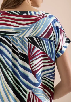 Dropped Shoulder Bluse mit Struktur