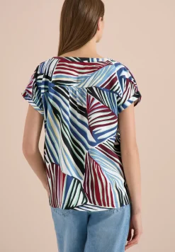 Dropped Shoulder Bluse mit Struktur
