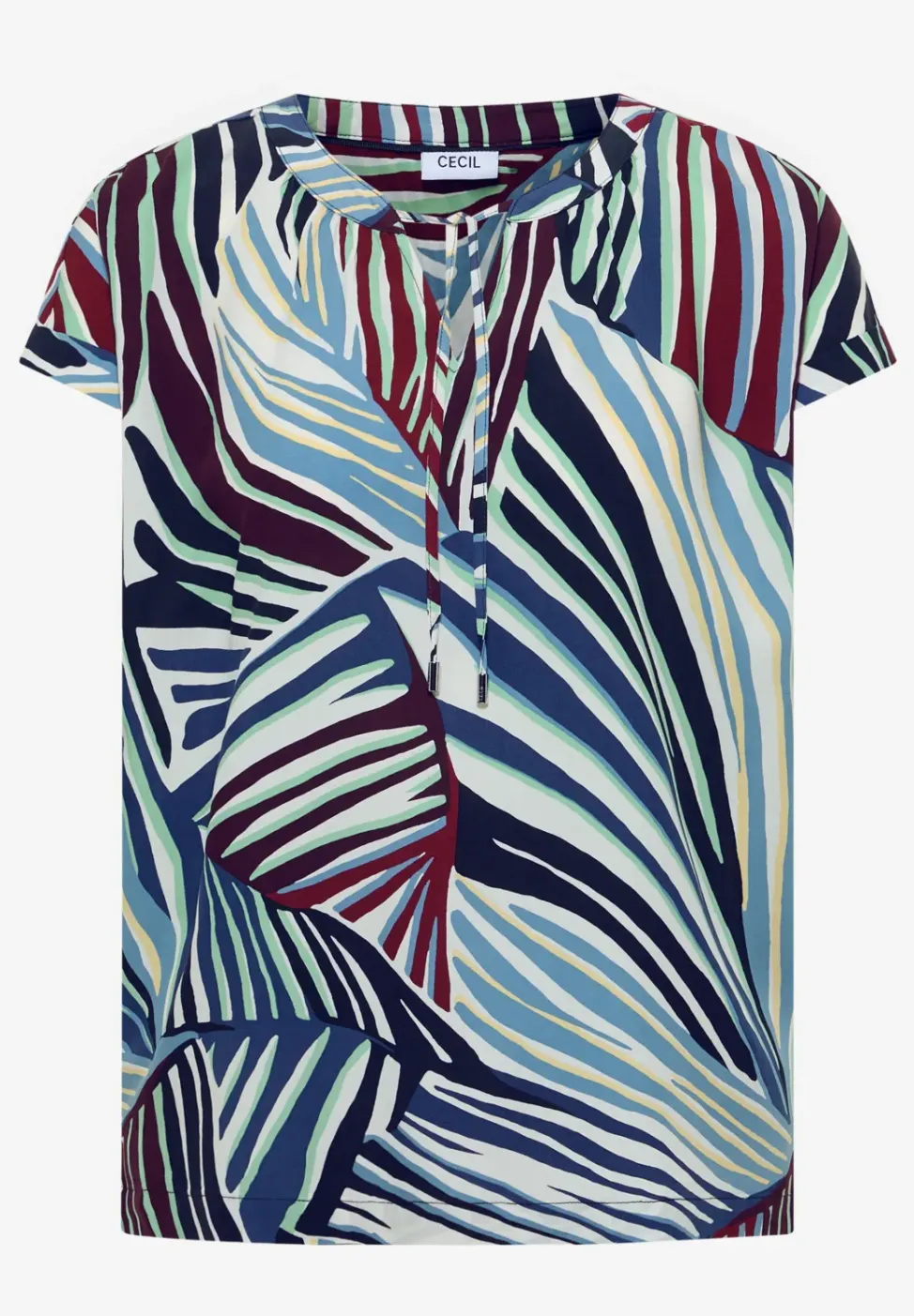 Dropped Shoulder Bluse mit Struktur
