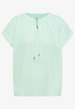 Dropped Shoulder Bluse mit Struktur