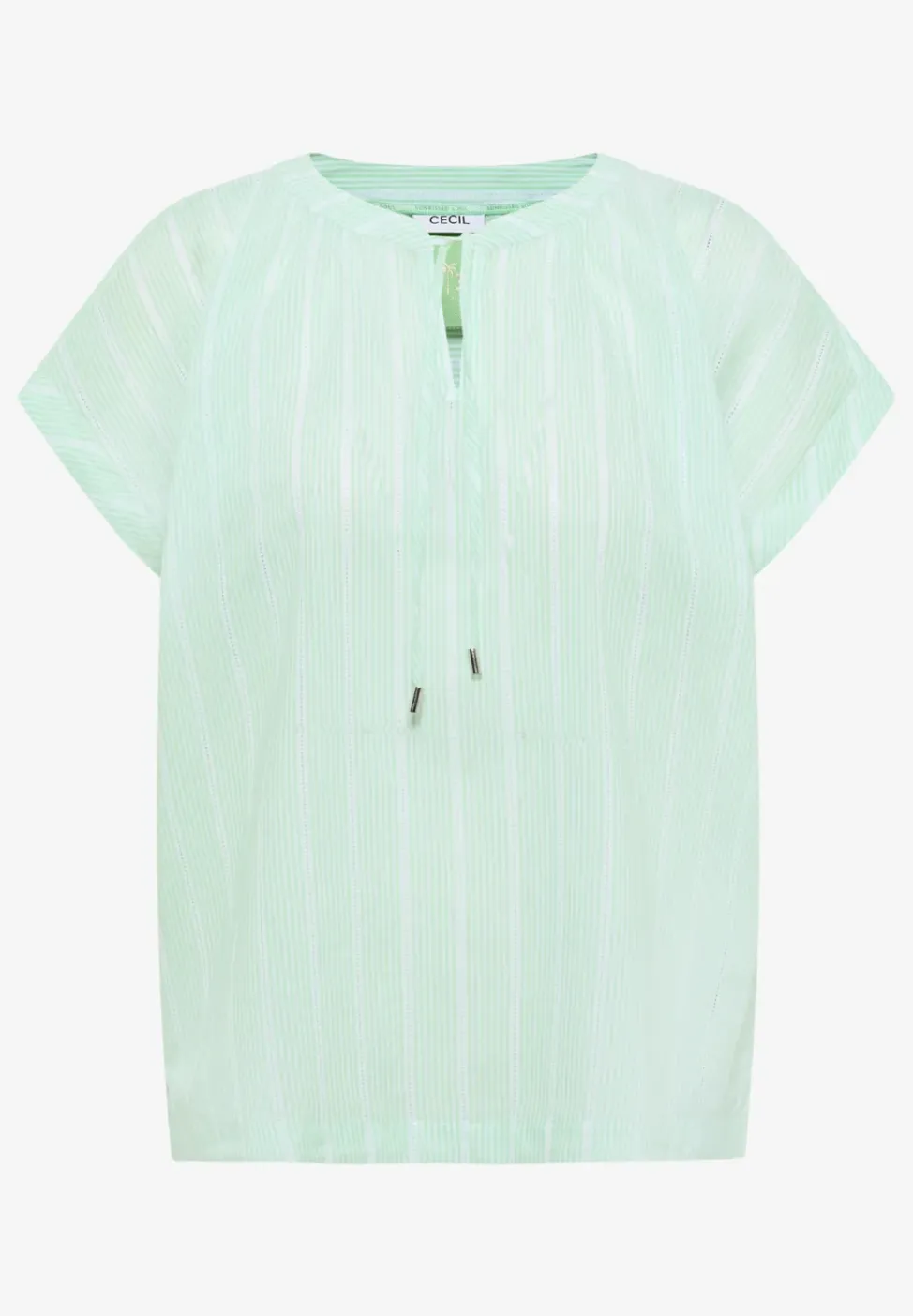 Dropped Shoulder Bluse mit Struktur