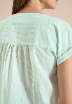 Dropped Shoulder Bluse mit Struktur