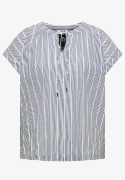 Dropped Shoulder Bluse mit Struktur