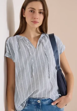 Dropped Shoulder Bluse mit Struktur