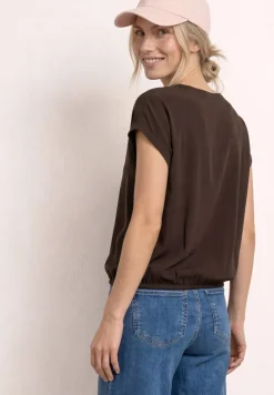 Dropped Shoulder Bluse mit Tapedetails