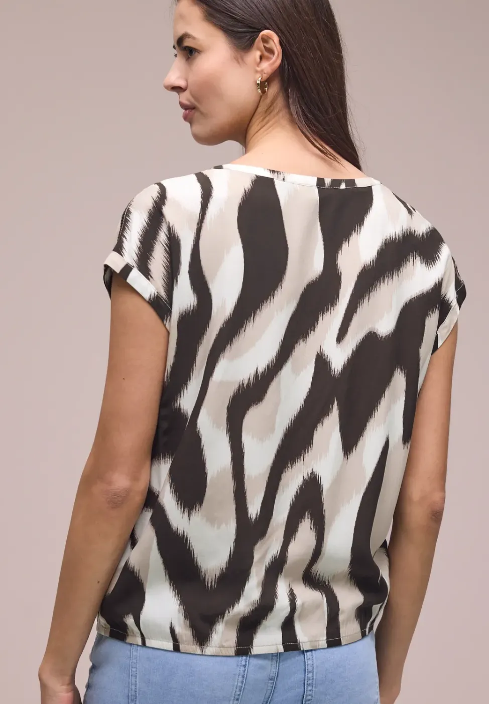 Dropped Shoulder Bluse mit Tapedetails