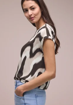 Dropped Shoulder Bluse mit Tapedetails