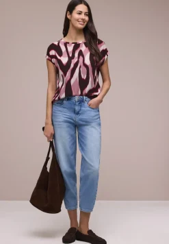 Dropped Shoulder Bluse mit Tapedetails