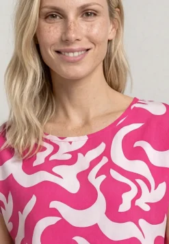 Dropped Shoulder Blusenshirt mit Print