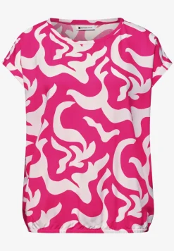 Dropped Shoulder Blusenshirt mit Print
