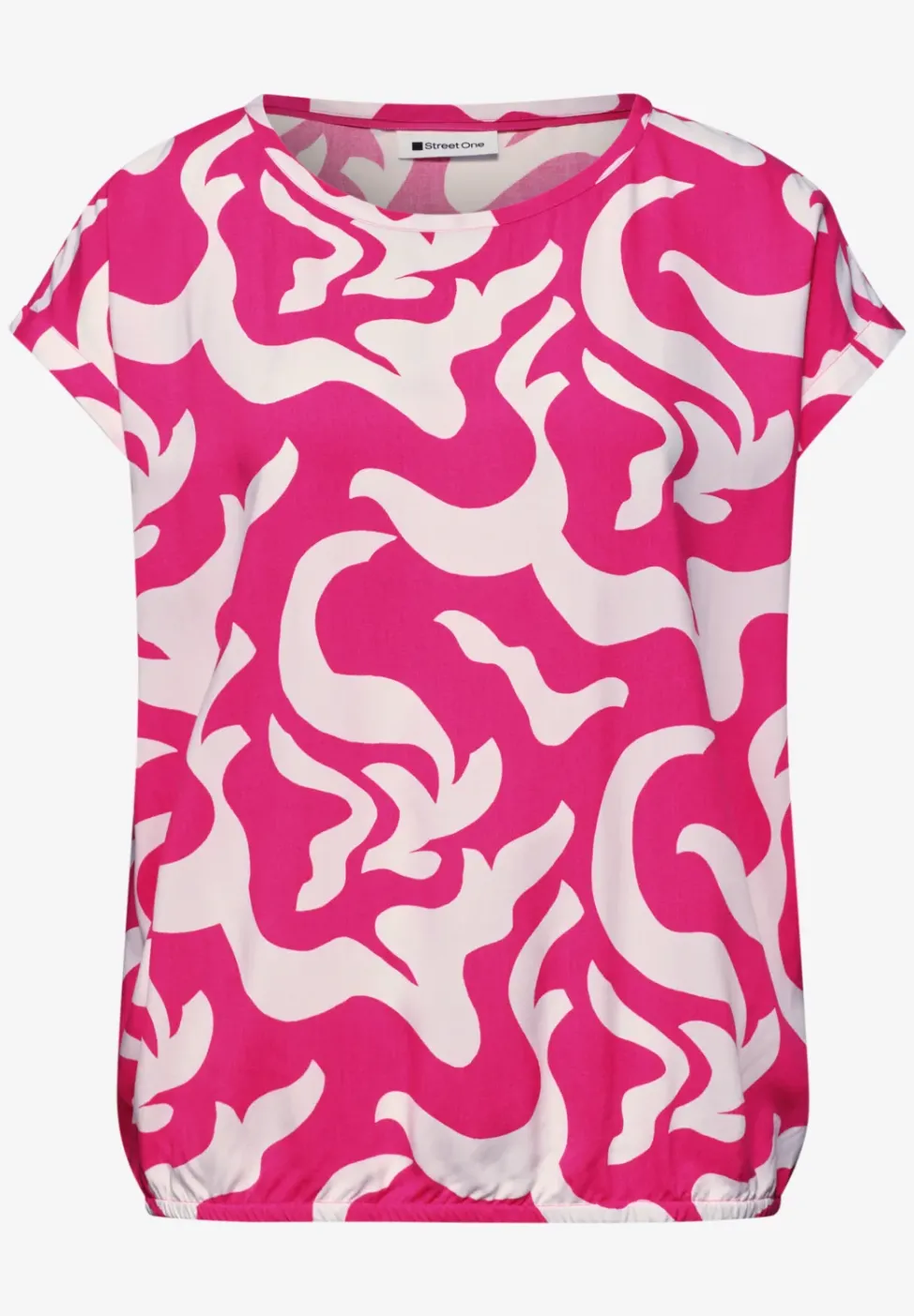 Dropped Shoulder Blusenshirt mit Print