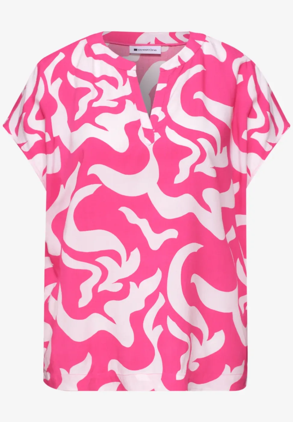 Dropped Shoulder Blusenshirt mit Print