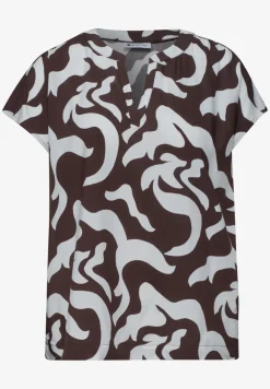 Dropped Shoulder Blusenshirt mit Print