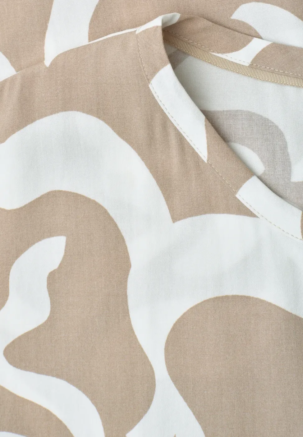 Dropped Shoulder Blusenshirt mit Print