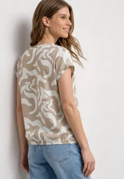 Dropped Shoulder Blusenshirt mit Print