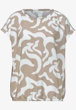 Dropped Shoulder Blusenshirt mit Print