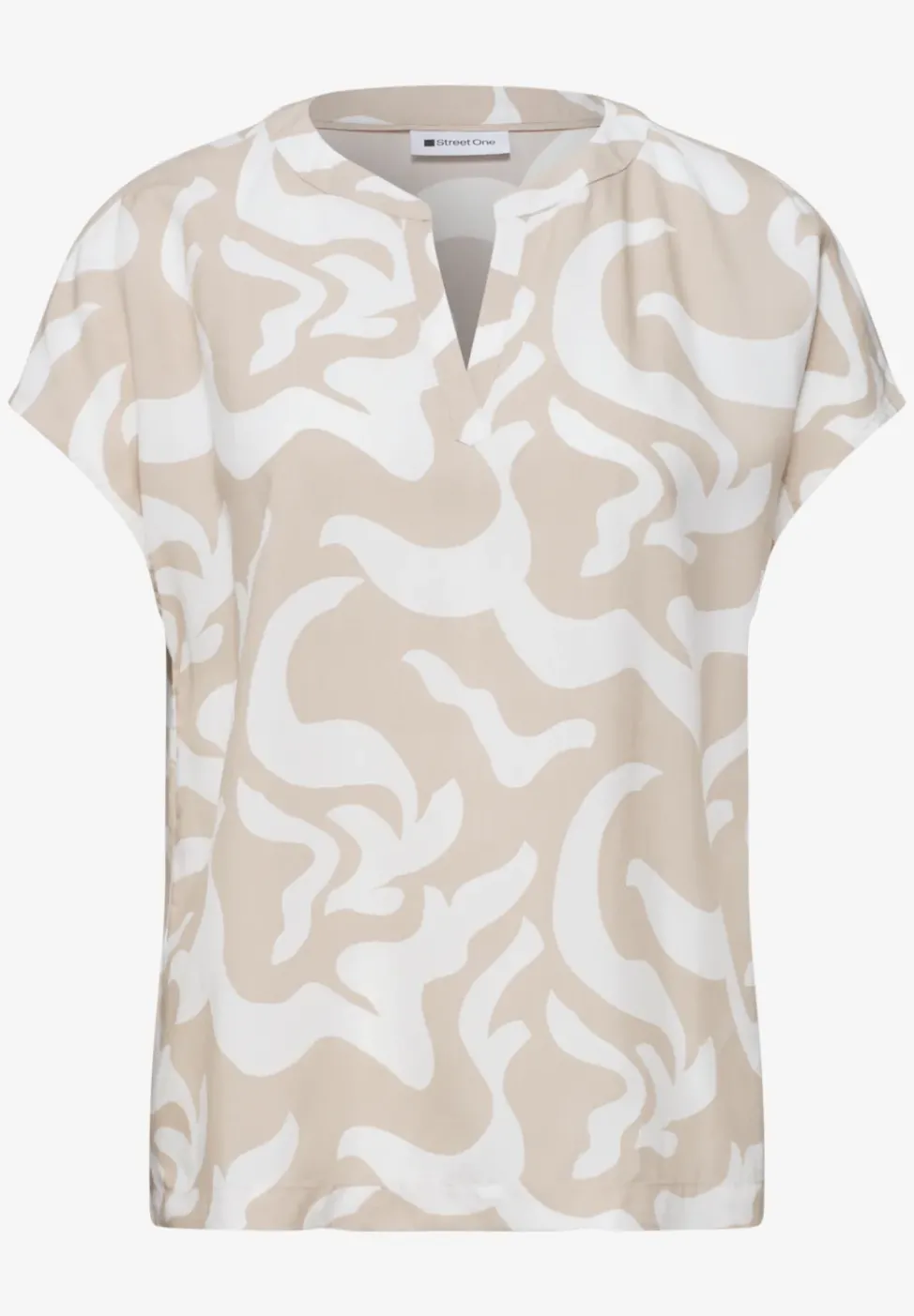 Dropped Shoulder Blusenshirt mit Print