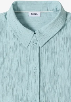 Dropped Shoulder Hemdbluse in Unifarbe