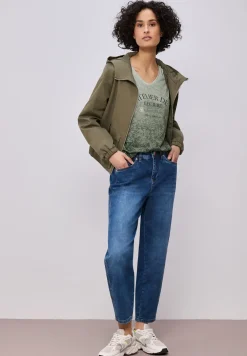 Dropped Shoulder Shirt im Ausbrenner-Look