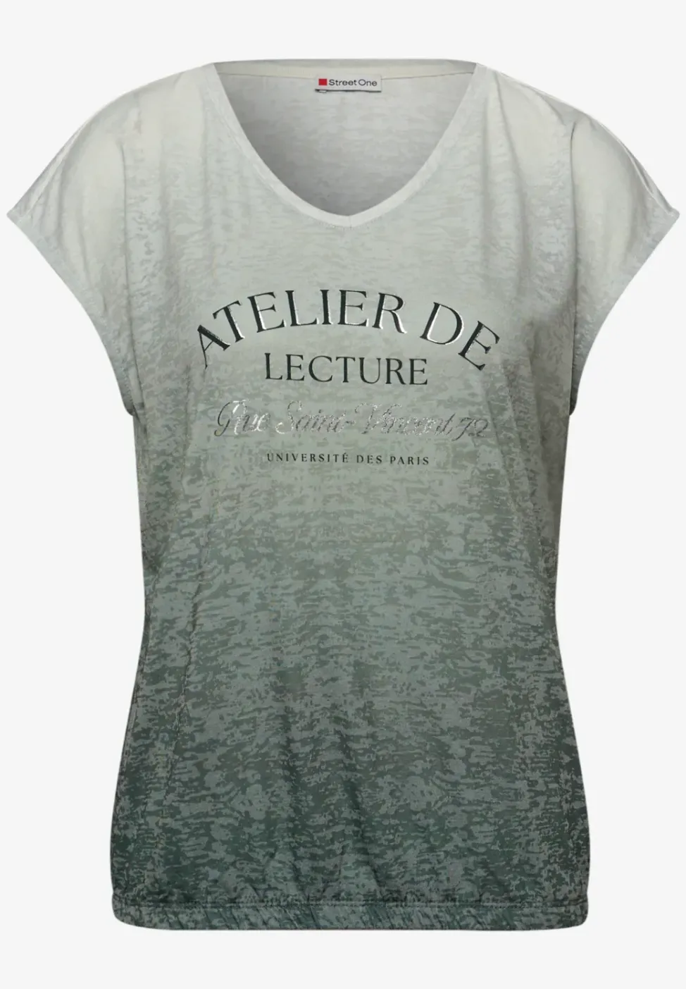 Dropped Shoulder Shirt im Ausbrenner-Look