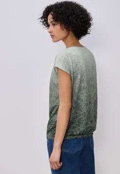 Dropped Shoulder Shirt im Ausbrenner-Look