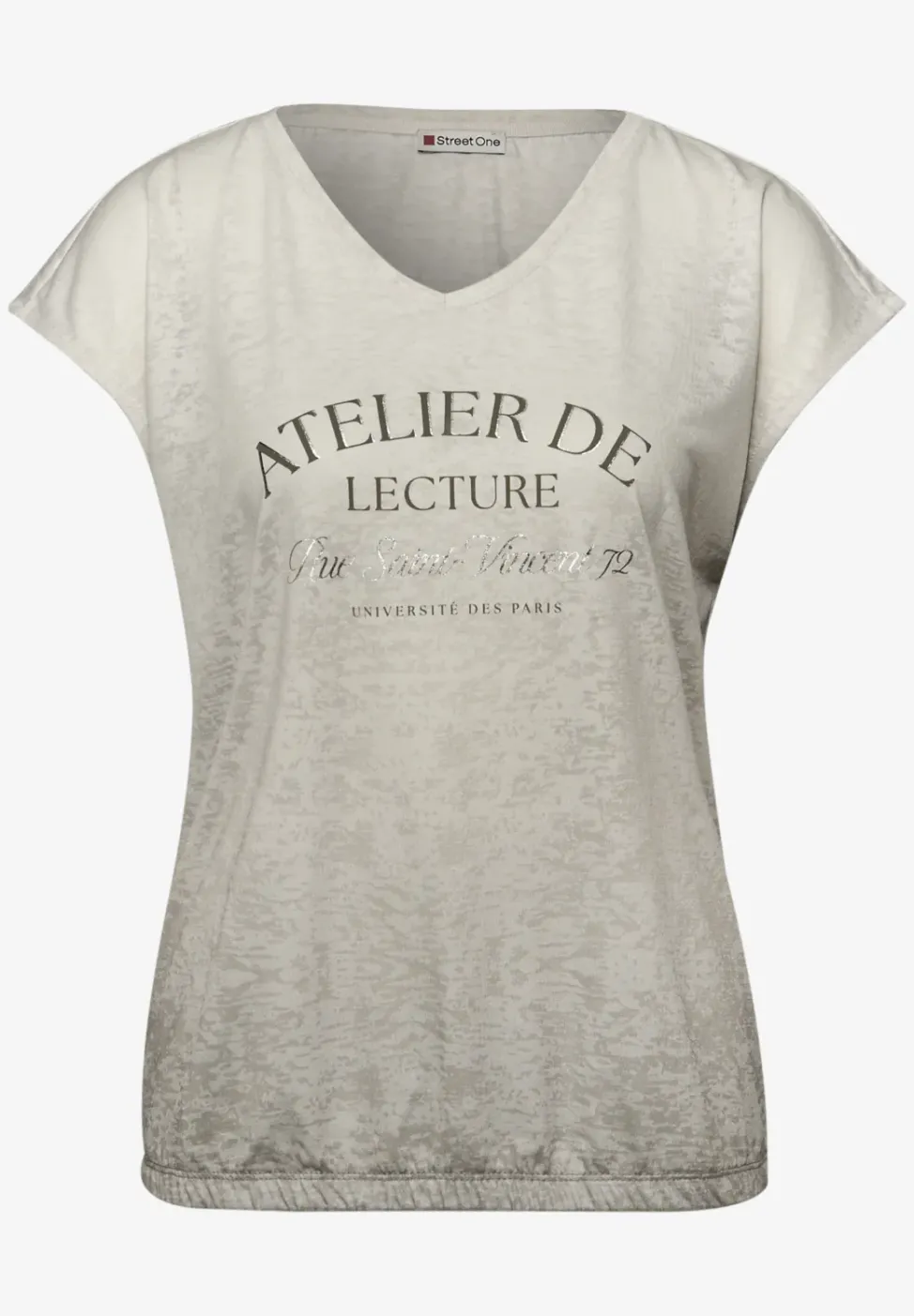 Dropped Shoulder Shirt im Ausbrenner-Look