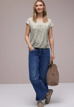 Dropped Shoulder Shirt im Ausbrenner-Look