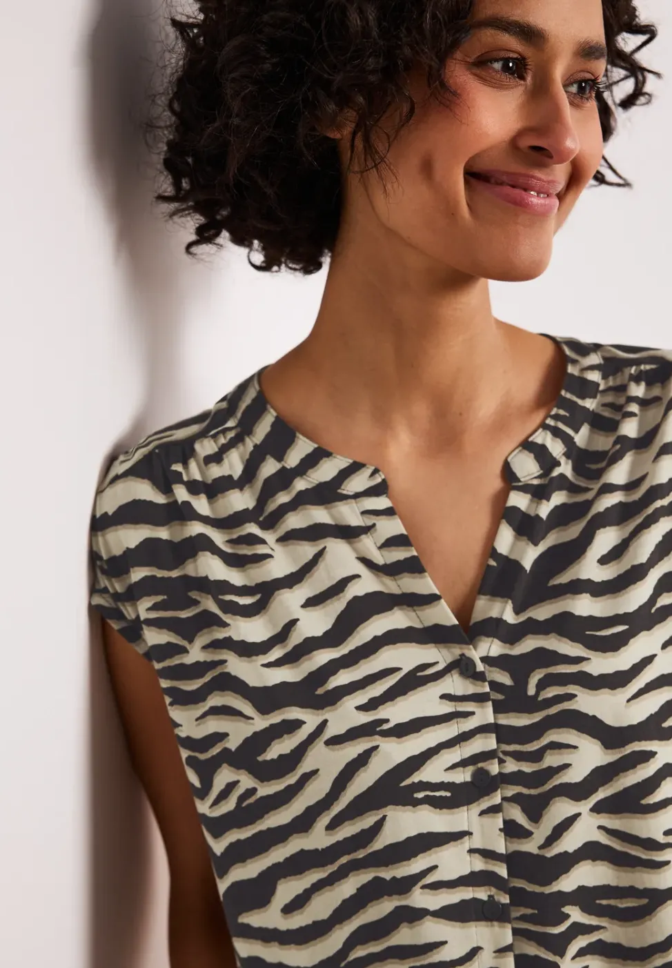 Dropped Shoulder Shirt im Blusen-Look