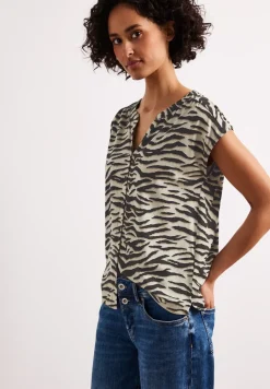 Dropped Shoulder Shirt im Blusen-Look