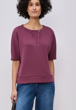 Dropped Shoulder Shirt im Silk-Look