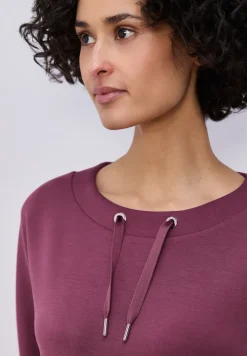 Dropped Shoulder Shirt im Silk-Look