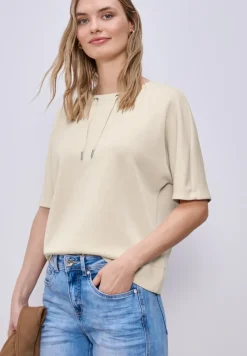 Dropped Shoulder Shirt im Silk-Look