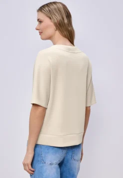 Dropped Shoulder Shirt im Silk-Look