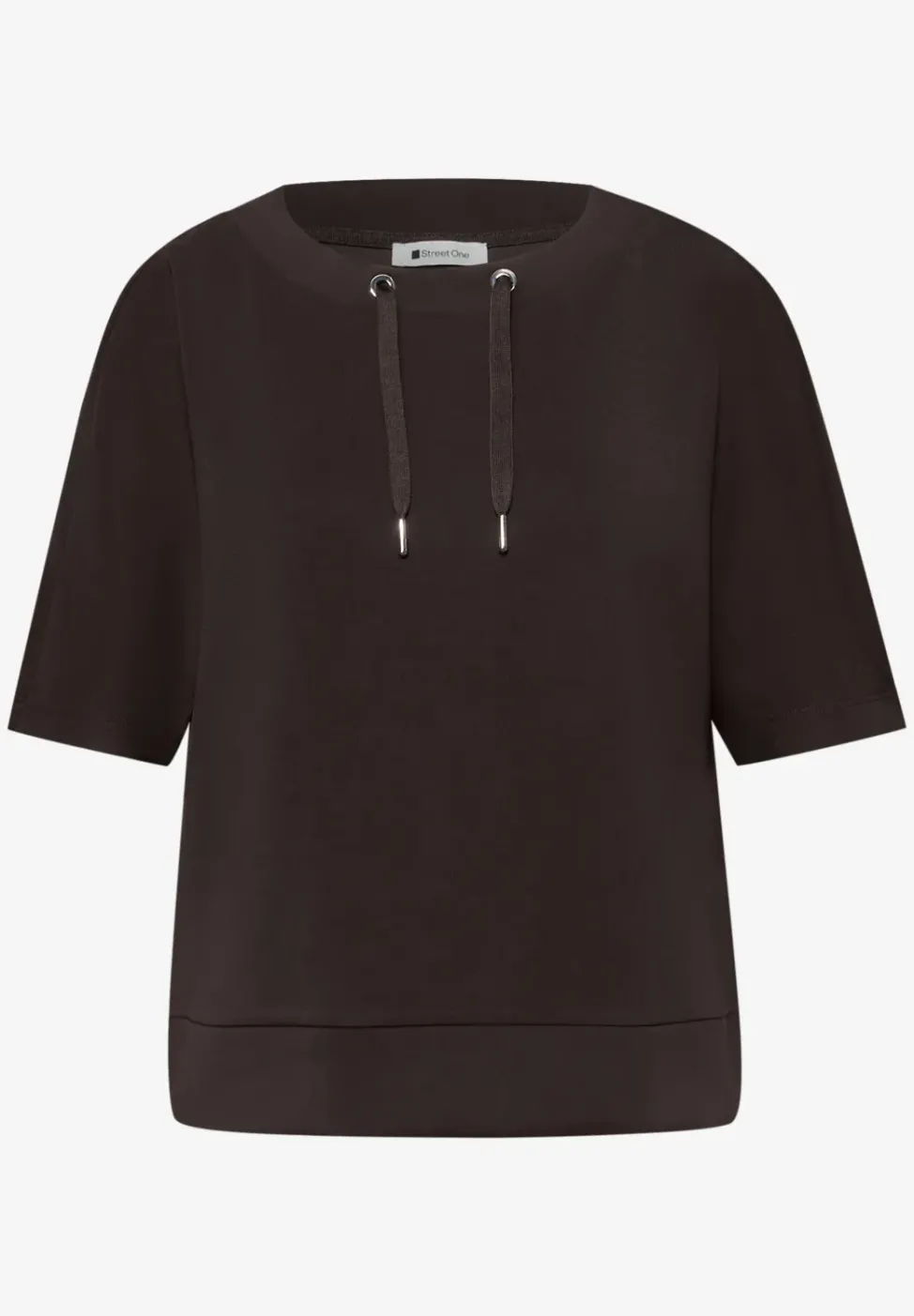 Dropped Shoulder Shirt im Silk-Look