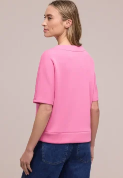 Dropped Shoulder Shirt im Silk-Look