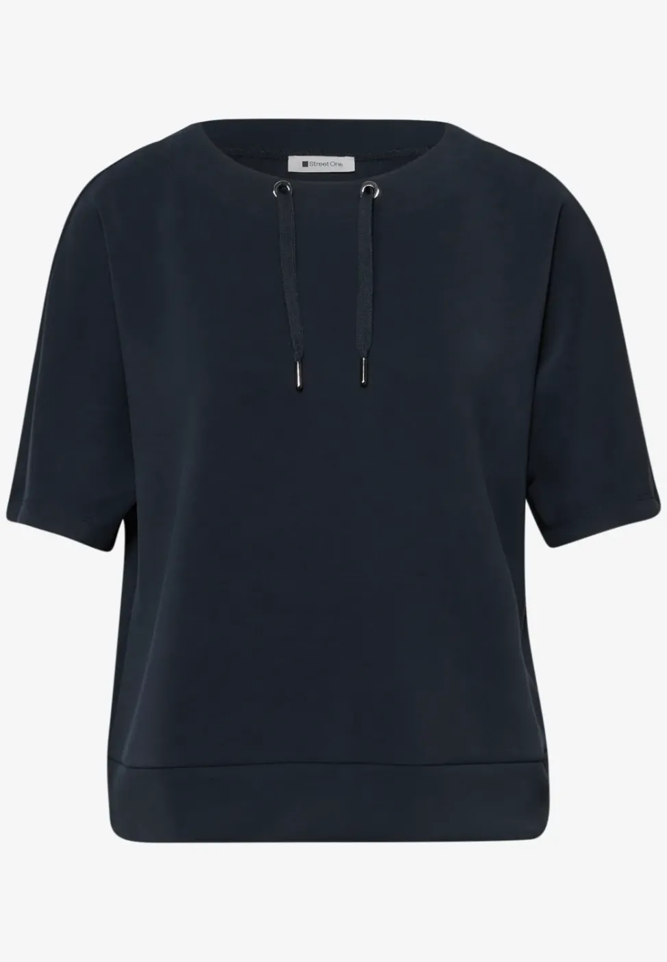Dropped Shoulder Shirt im Silk-Look